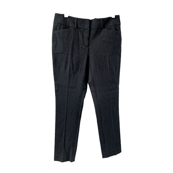 NWT LOFT Skinny Ankle Twill Gray Slacks Pants 4 Career business casual office - Picture 1 of 8